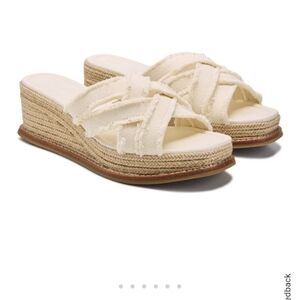 Splendid Danna 2.5" Wedge Sandal In Color Linen Size 6 NWT